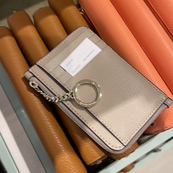 Kate Spade Darcy Medium L-Zip Card Holder Warm Taupe - Picture 8 of 15